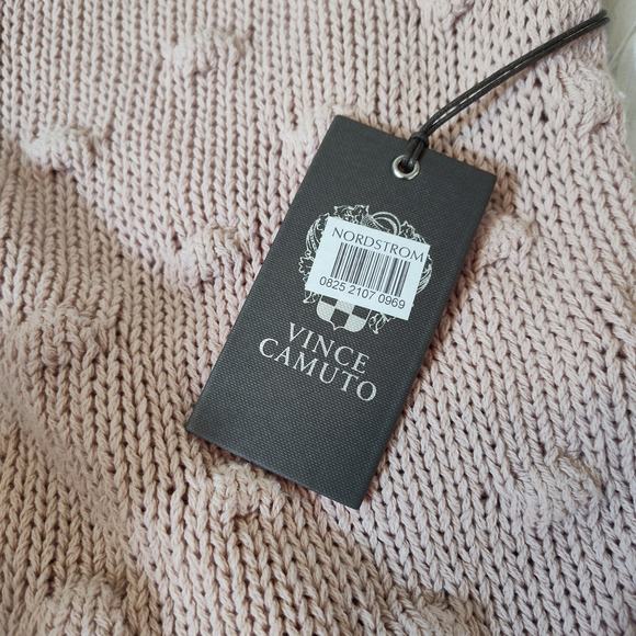 VINCE CAMUTO CABLE KNIT SWEATER 100% COTTON WOMEN XL PULLOVER PINK NWT  MSRP$90 - Picture 8 of 12